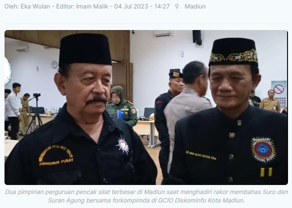 Perguruan Pencak Silat Sepakat Gelar Event Menarik saat Suro-Suran Agung