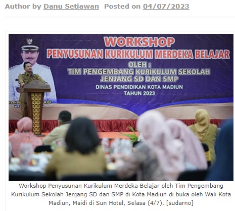 Buka Workshop Penyusunan Kurikulum Merdeka Belajar
