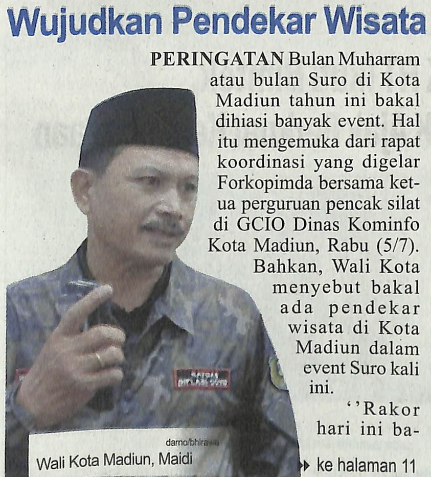 Wujudkan Pendekar WIsata