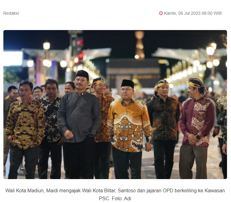 Sukses Kembangkan Smart City, Wali Kota Blitar Studi Tiru ke Kota Madiun