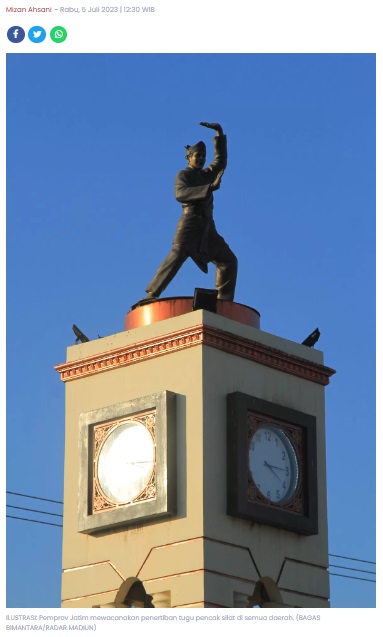 Pemprov-Polda Jatim Wacanakan Penertiban Tugu Pencak Silat, Kapolres Madiun Kota: Perlu Ada Musyawarah
