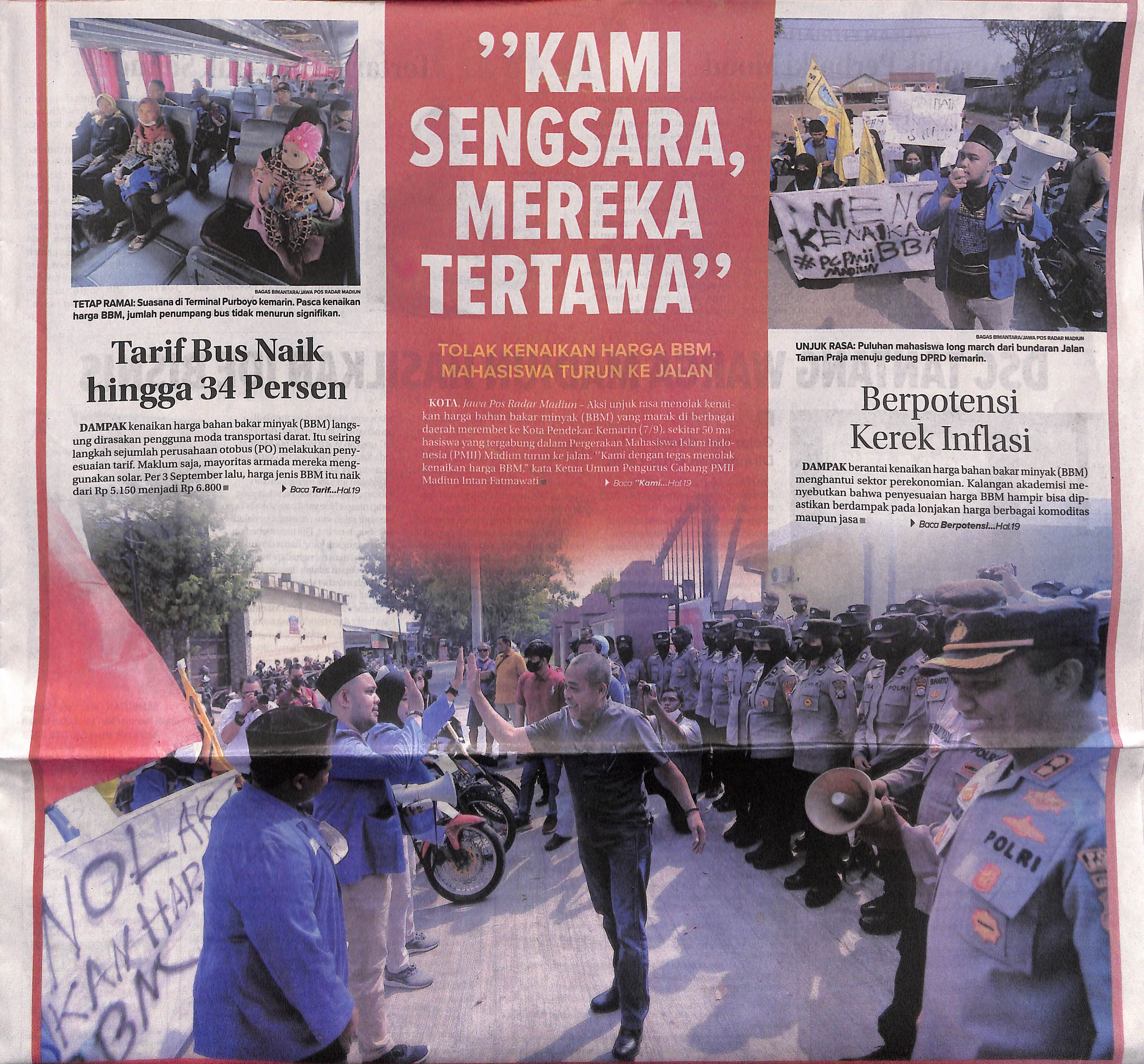 Tarif Bus Naik Hingga 34 Persen