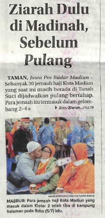 Ziarah Dulu di Madinah Sebelum Pulang