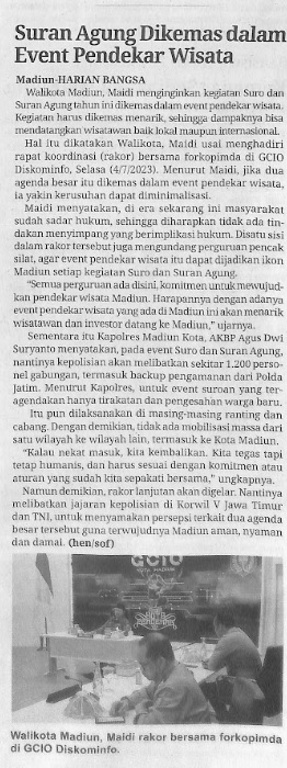 Suran Agung Dikemas dalam Event Pendekar Wisata