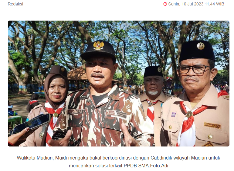 Walikota Madiun Turun Tangan Soal PPDB SMA