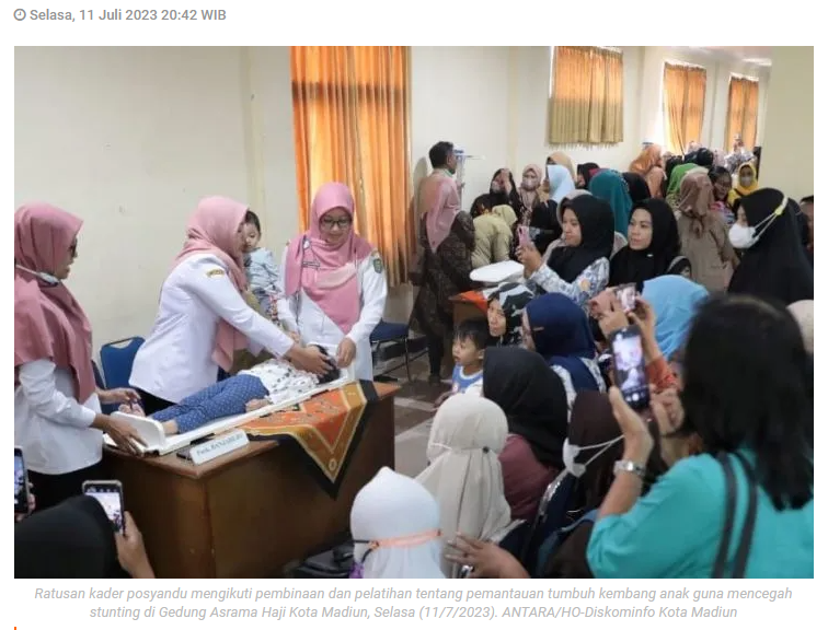 Ratusan Kader Kesehatan dilatih Pantauan Tumbuh Kembang Balita