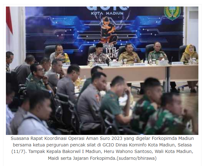 Komitmen Jaga Keamanan Kota Madiun, PSHT dan PSHW Sepakat Batasi Mobilisasi Massa