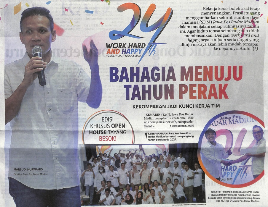 Bahagia Menuju Tahun Perak, Kekompakan Jadi Kunci Kerja Tim