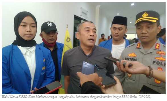 Wakil Ketua DPRD Kota Madiun Armaya Akui Keberatan BBM Naik Harga