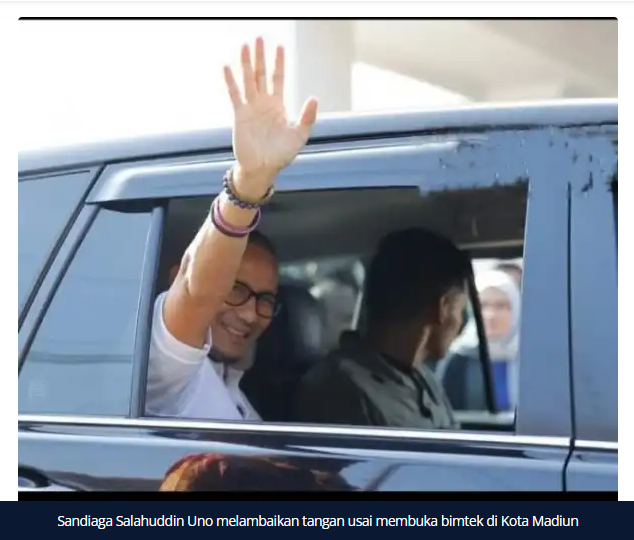 Sandiaga Salahuddin Uno Buka Bimtek Beti Dewi Naik Kelas di Kota Madiun