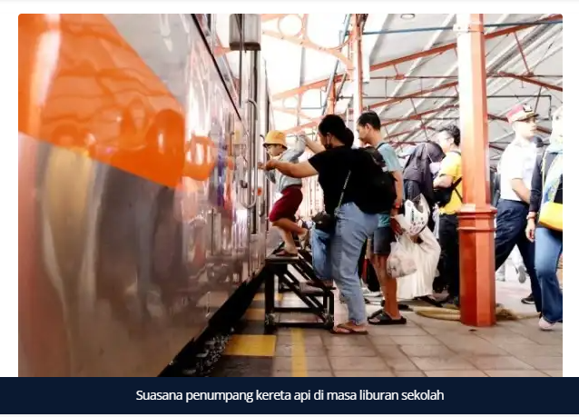 Libur Panjang Sekolah, Penumpang Kereta Api di Daop 7 Madiun Naik 72 Persen