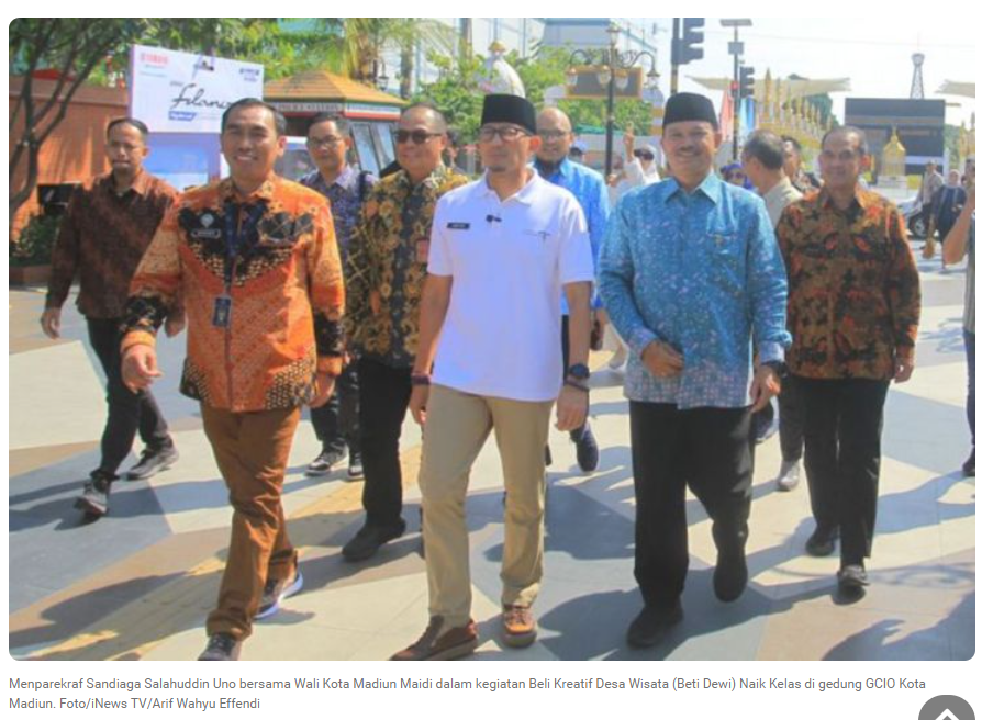 Sandiaga Puji Madiun Miniatur Wisata Dunia, Wali Kota Maidi: Terima Kasih