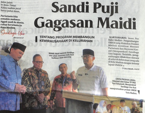 Sandi Puji Gagasan Maidi,Tentang Program Membangun Kewirausahaan Di Kelurahan
