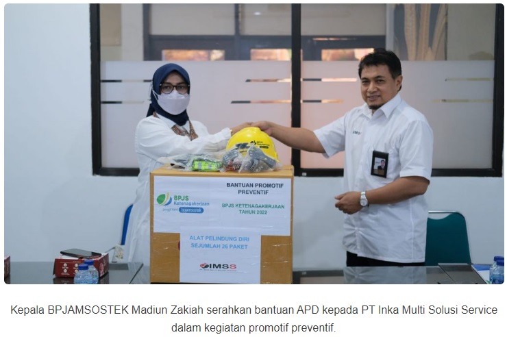 BPJAMSOSTEK Madiun Bantu APD pada Perusahaan Tertib Administrasi