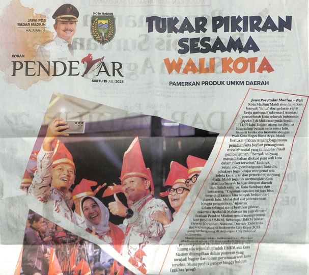 Tukar Pikiran Sesama Wali Kota, Pamerkan Produk UMKM Daerah