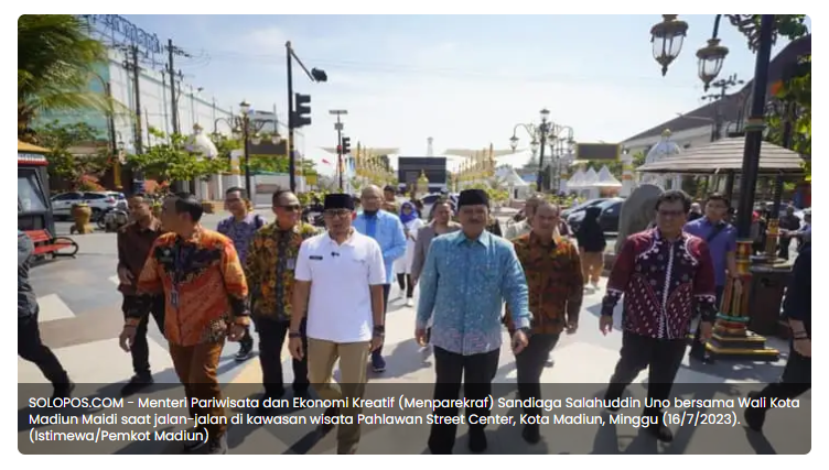 Hadirkan Ikon Dunia, Sandiaga Uno Ajak Istri & Teman untuk Plesir ke Madiun