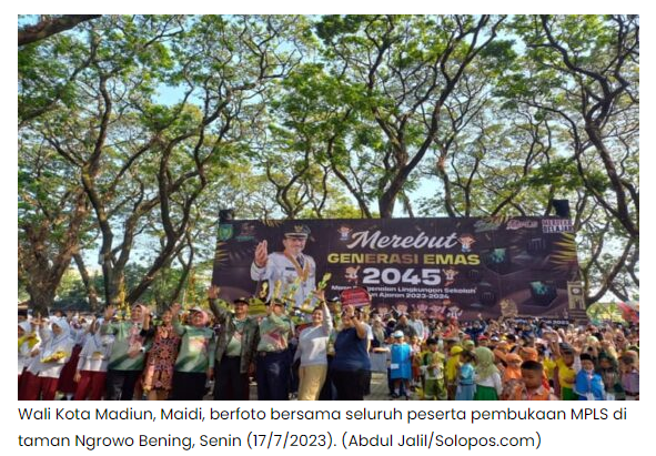 MPLS Dimulai, Wali Kota Madiun Minta Sekolah Jadi Ruang Belajar yang Nyaman