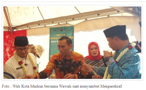 Kunjungi Madiun Menparekraf Sandiaga Uno Kenalkan Program Beti Dewi