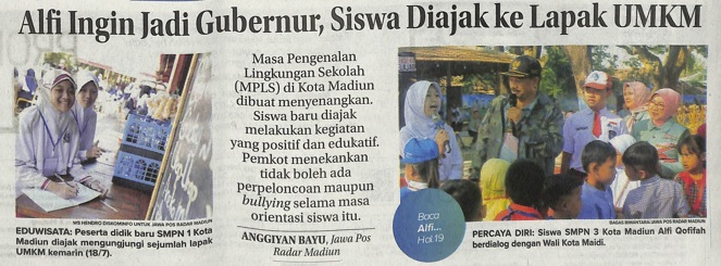 Alfi Ingin Jadi Gubernur, Siswa Diajak ke Lapak UMKM