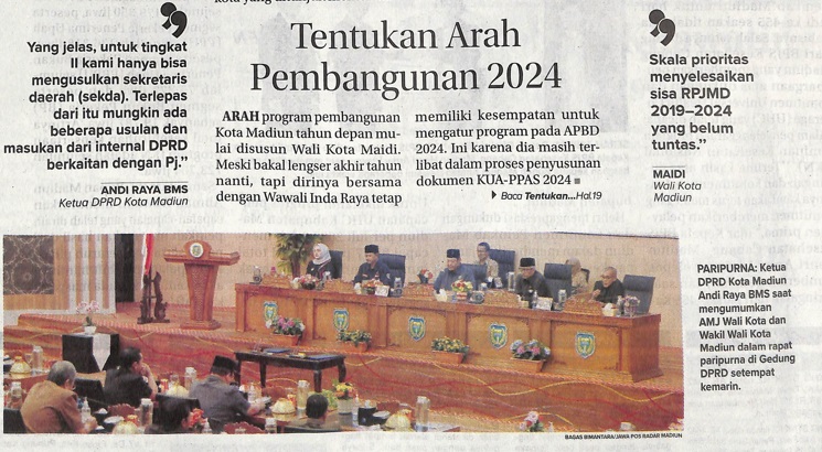 Tentukan Arah Pembangunan 2024