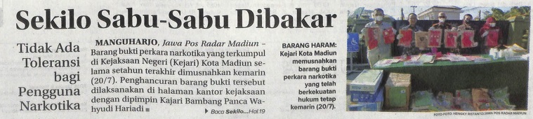 Sekilo Sabu-Sabu Dibakar