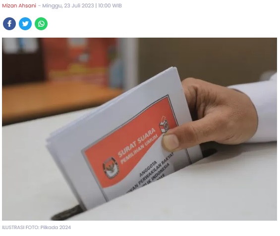 Dana Pilkada Kota Madiun 2024 Cair Bertahap, Tahun Ini 40 Persen Dulu