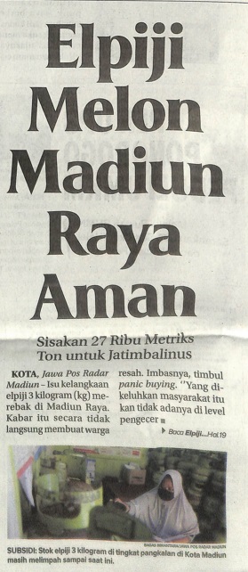 Elpiji Melon Madiun Raya Aman