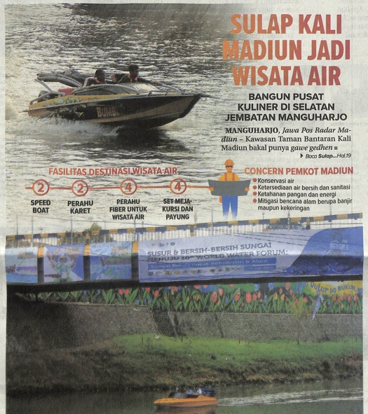 Sulap Kali Madiun Jadi Wisata Air