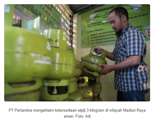 Klaim Stok LPG 3 Kg di Madiun Raya Aman
