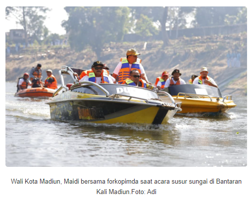 Hore, Kota Madiun Punya Wisata Air di Bantaran Kali Madiun