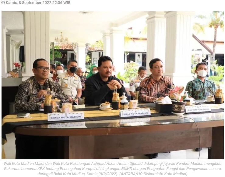Cegah korupsi di lingkup BUMD, Pemkot Madiun gandeng KPK