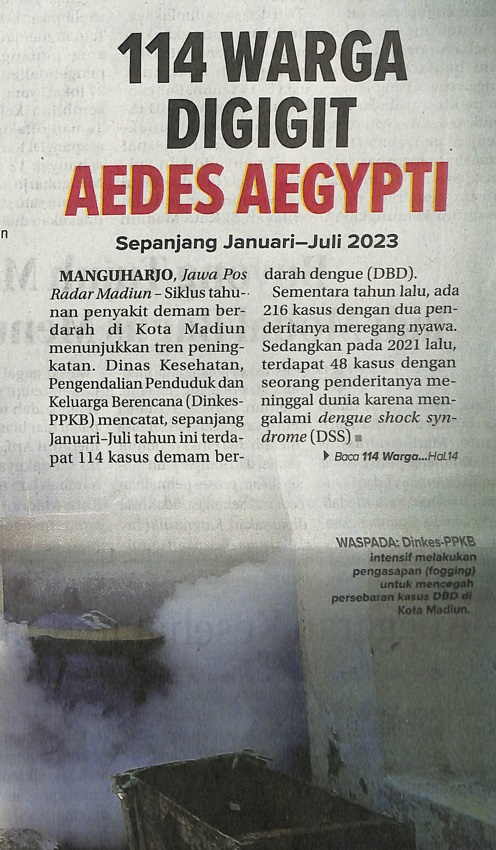 114 Warga Digigit Aedes Aegypti