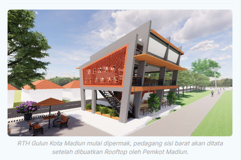 Disperkim Kota Madiun Percantik RTH Gulun