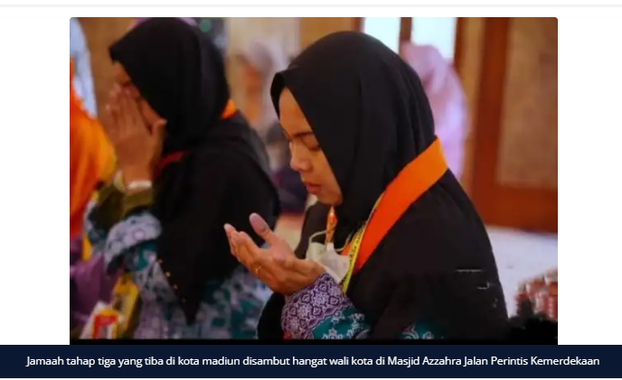 Jamaah Haji Tahap Tiga dari Kota Madiun Disambut Hangat Wali Kota Maidi
