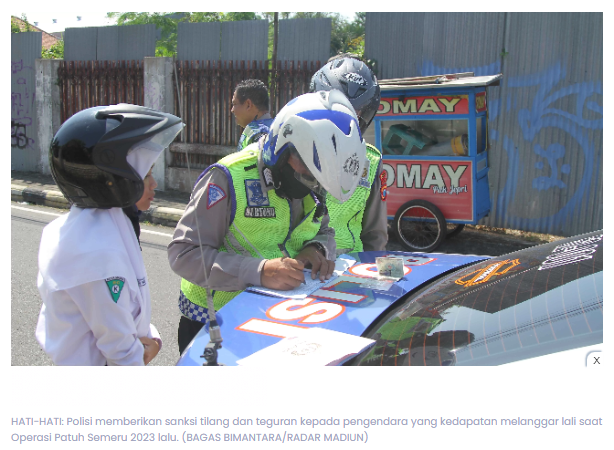 Operasi Patuh, 2.006 Pelanggar Ditilang di Wilayah Hukum Polres Madiun Kota