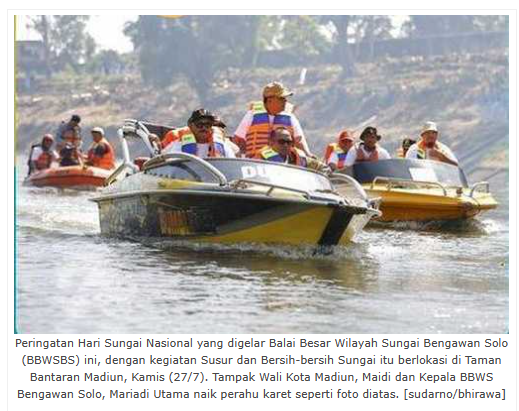 Wali Kota Madiun Apresiasi BBWS Bengawan Solo Gelar Hari Sungai Nasional