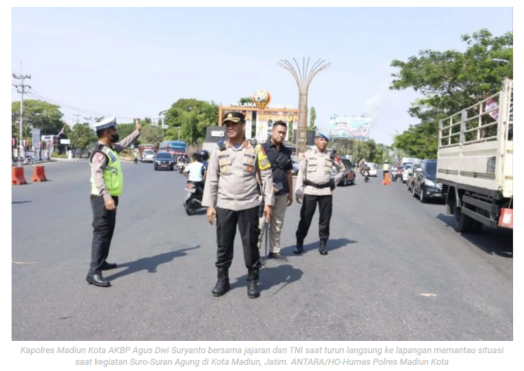 Rangkaian kegiatan "Suroan" di Kota Madiun kondusif