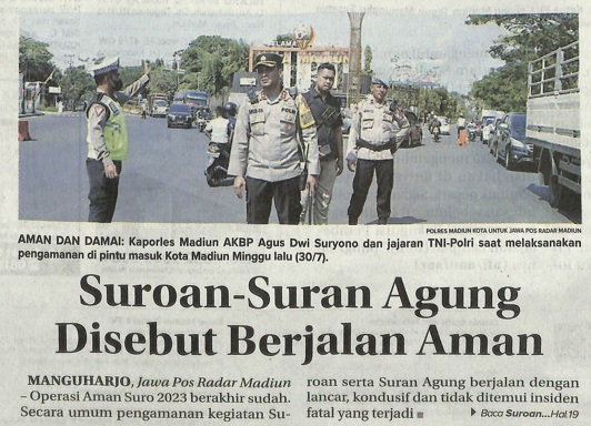 Suroan-Suran Agung Disebut Berjalan Aman