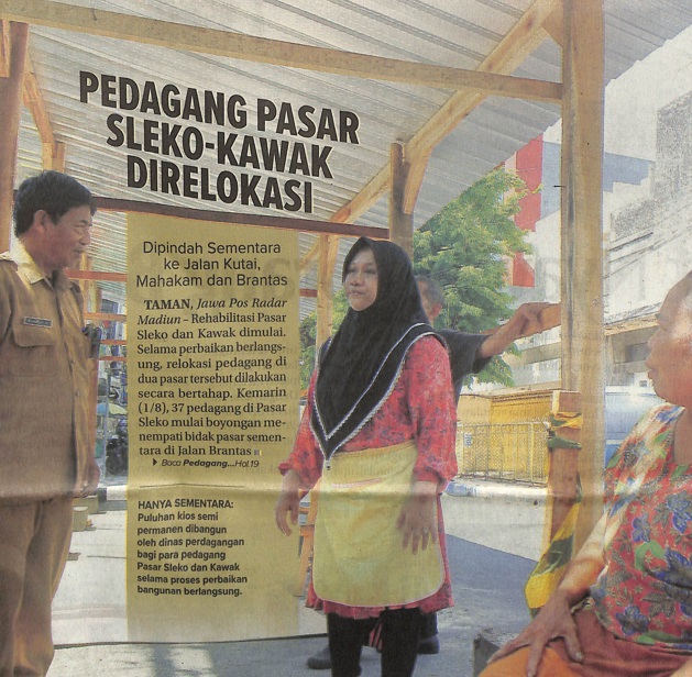 Pedagang Pasar Sleko-Kawak Direlokasi, Dipindah Sementara ke Jalan Kutai, Mahakam dan Brantas