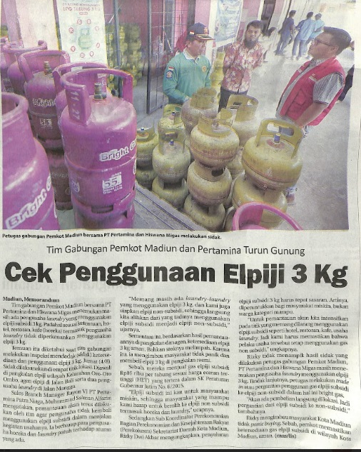 Tim Gabungan Pemkot Madiun dan Pertamina Turun Gunung, Cek Penggunaan Elpiji 3 Kg