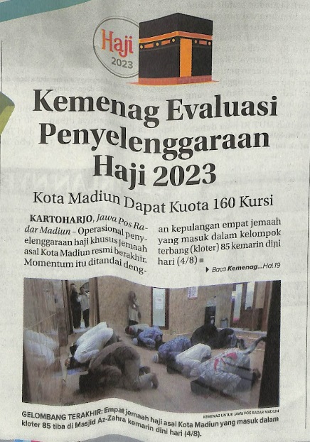 Kemenag Evaluasi Penyelenggaraan Haji 2023, Kota Madiun Dapat Kuota 160 Kursi