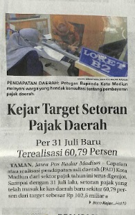 Kejar Target Setoran Pajak Daerah, Per 31 Juli Baru Terealisasi 60,79 Persen