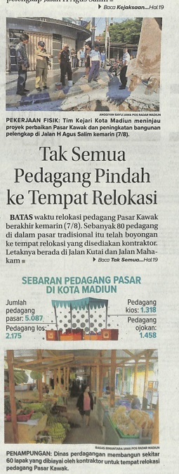 Tak Semua Pedagang Pindah ke Tempat Relokasi