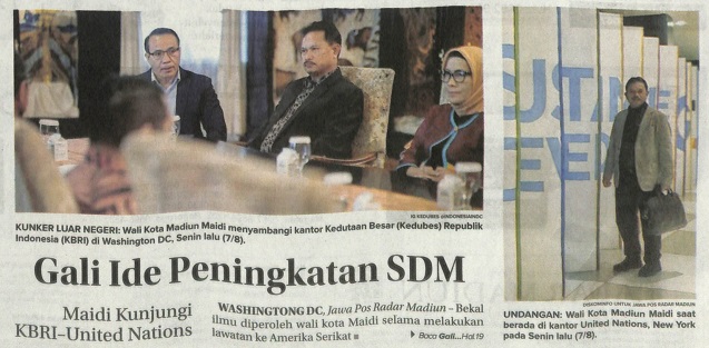 Gali Ide Peningkatan SDM, Maidi Kunjungi KBRI-United Nations