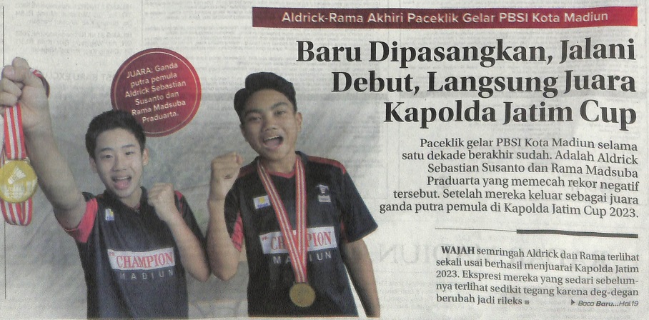 Baru Dipasangkan, Jalani Debut, Langsung Juara Kapolda Jatim Cup