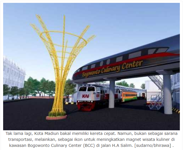 Pemerintah Kota Madiun Bakal Hadirkan Kereta Cepat di Bogowonto