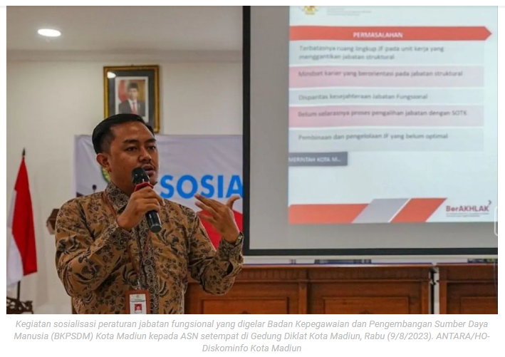 BKD Kota Madiun sosialisasikan revisi peraturan jabatan fungsional