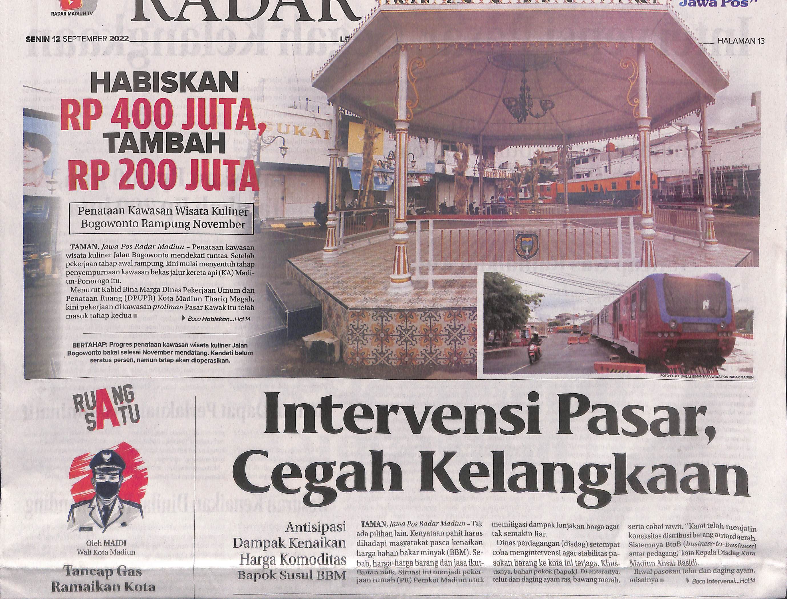 Intervensi Pasar Cegah Kelangkaan, Antisipasi Dampak Kenaikan Harga Komoditas Bapok Susul BBM