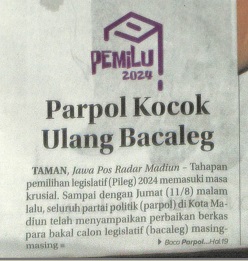 Parpol Kocok Ulang Bacaleg