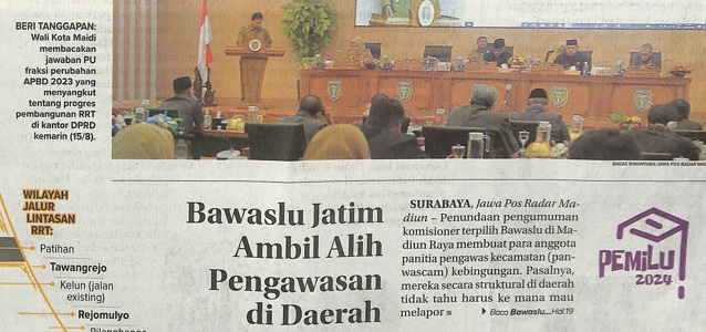 Bawaslu Jatim Ambil Alih Pengawasan di Daerah